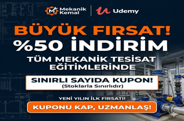 Mekanik Tesisat Eğitimlerinde %50 İndirim! | Profesyonel Tesisat Kursları